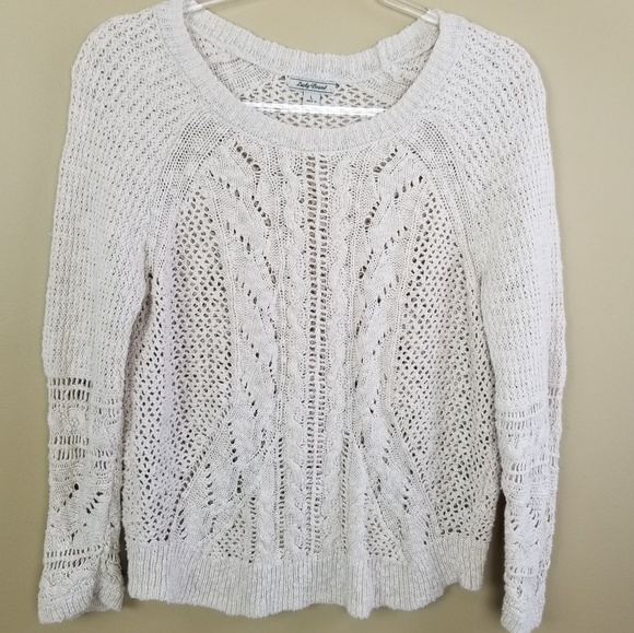 lucky brand cable knit sweater